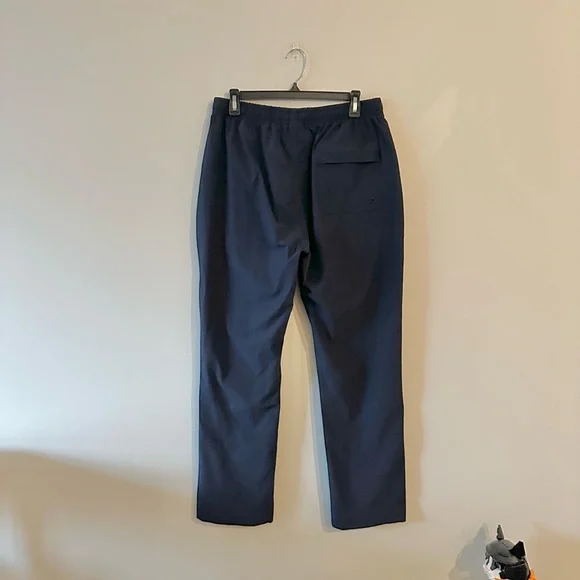 Adsum Site Pants Nylon Drawstring Trousers Gorpcore Minimalist M Navy Blue